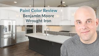 Benjamin Moore Wrought Iron Color Review [upl. by Oznohpla530]