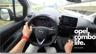 2019 Opel COMBO Life 15 diesel 102 HP  4K POV Test Drive 107 Joe Black [upl. by Ernaldus]