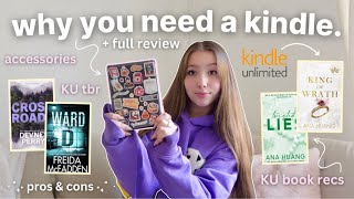 all about my kindle paperwhite 🎀 pros cons kindle unlimited recs amp tbr is it worth it [upl. by Ozkum375]