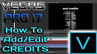 Vegas Pro 17 Tutorial  How to AddEdit CREDITS [upl. by Persson490]