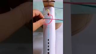 TUTORIAL 👆Pulsera Fácil para Principiantes con Hilo Chino y Perlas krásy [upl. by Yetnruoc]