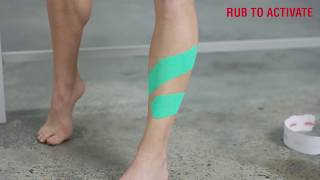 How To Tape To Prevent Shin Splints Using Kinesiology Tape [upl. by Irehs]