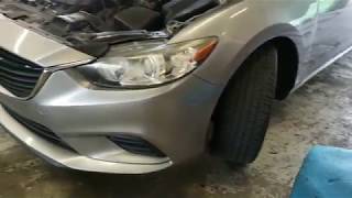 Mazda 6 head lamp bulb replacement low beam [upl. by Edmond]