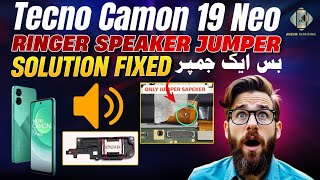 Tecno Camon 19 Neo Speaker Not working solutionTecno Mobile Ringer Sound Not Working solution Fixed [upl. by Nazar]