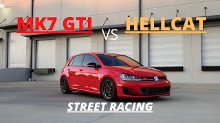 Hybrid Turbo MK7 GTI Vs All The V8’s [upl. by Nojed67]