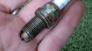 Spark plug NGK R bpr6es after 3 year use [upl. by Aitsirhc]