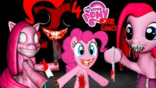 4 SCARY MY LITTLE PONYEXE HORROR GAMES  Pinky Pies Cupcake Partyexe Smileexe Creepypasta [upl. by Marchelle]