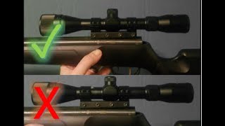 How To CORRECTLY Mount Break Barrel Airgun Scopes [upl. by Siuluj]