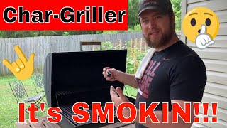 CharGriller Black Barrel Charcoal Grill review [upl. by Let]