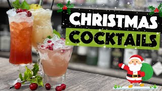 3 EASY Christmas Holiday Cocktails to make at Home Christmas Cocktails amp Holiday Drinks [upl. by Fabrianne]