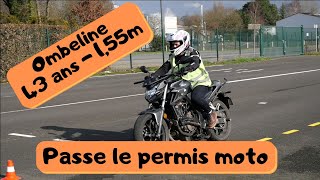 Portrait de motarde  Ombeline 43 ans 1m55 passe le permis A2 [upl. by Yedoc]