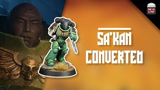 Converting and painting SAKAN the Salamander from WARHAMMER TV [upl. by Tteltrab]