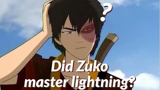 Did Zuko ever master lightning  ATLAB [upl. by Femi]