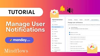 Mondaycom Tutorial  Manage User Notifications [upl. by Pacorro]