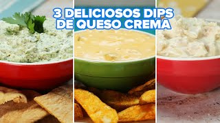 3 deliciosos dips de queso crema para botanear  Bien Tasty [upl. by Matta231]