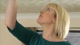 Artex  How to repair a damaged Artex textured wall or ceiling [upl. by Neva]