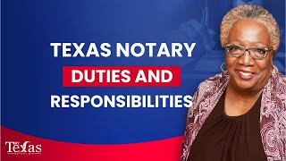 Texas Notary Public Duties and Responsibilities  Notary Education notarytraining [upl. by Gallager198]