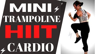 20 Min Mini Trampoline HIIT Cardio Workout [upl. by Nylia621]