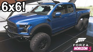 Forza Horizon 5  Ford Raptor 6x6 Customization [upl. by Rapsag633]