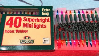 Greatland Christmas 40 Multi Colored Light Set [upl. by Necila]