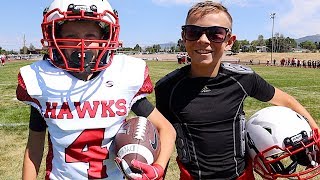 🏈TAYDENS FIRST TACKLE FOOTBALL GAME 🏈 [upl. by Alphonse564]