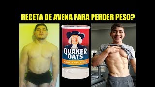 RECETA DE AVENA PARA BAJAR DE PESO [upl. by Aytida]