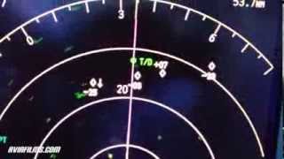 Air traffic on TCAS and real cockpit view [upl. by Salahi847]