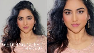 How To Achieve the Most Delicate Indian Wedding Guest Makeup Look [upl. by Nylssej]