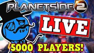 Destroying Planetside 2 With A 5000 Player Zerg Rush Live Time to make a perfectly balanced game [upl. by Wulfe415]