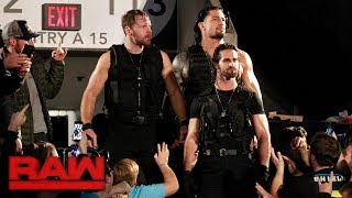 The Shield make their entrance together for the first time in three years Raw Oct 16 2017 [upl. by Hsaniva]