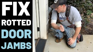 How To Repair Rotted Door Jambs [upl. by Shiri]