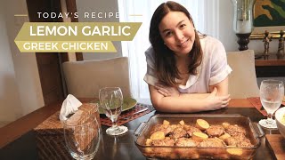 LEMON GARLIC GREEK CHICKEN RECIPE  Marjorie Barretto [upl. by Dur]