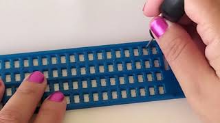 COMO USAR LA REGLETA PARA ESCRIBIR EN BRAILLE [upl. by Meghann]