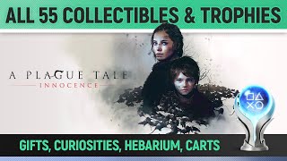 A Plague Tale Innocence  All 55 Collectibles and All ChapterSpecific TrophiesAchievements 🏆 [upl. by Odrude]