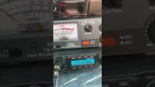 AnyTone AT6666 with 102 inch whip CB antenna SSB PEP Test MFJ SWR Meter and Wattmeter CB Radio [upl. by Tsepmet]