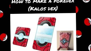 how to make a paper pokedex [upl. by Einaj773]