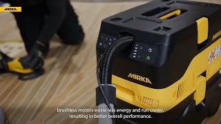 The Power amp Efficiency of a Brushless Motor Mirka® DEXOS 1217 M AFC [upl. by Grider734]