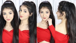 New Latest Ponytail Hairstyle With Trick  New Hairstyle  Easy Hairstyles [upl. by Brandyn]