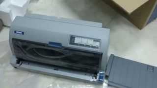 EPSON LQ 690 DOT MATRIX PRINTER  UNBOXING VIDEO [upl. by Socher457]