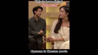 This is how Dhiraj proposed Upasana in Khusma movie dhirajmagar upasanasinghthakuri khusma [upl. by Dael281]