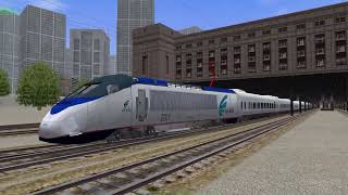 Microsoft Train Simulator  Northeast Corridor  Introductory Train Ride [upl. by Idnahs]