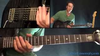 Holy Wars Guitar Solo Lesson  Megadeth  Marty Friedman Solos [upl. by Cathrine]