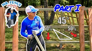 How to Build a Gate on a Wood Fence  Gate Bracing Pt1 [upl. by Sorce117]