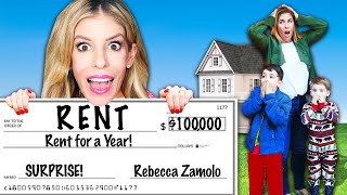 Surprising Subscribers and Paying Their Rent For a Year Rebecca Zamolo [upl. by Nitniuq]