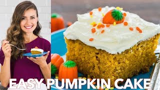 Easy Pumpkin Cake Recipe With Cream Cheese Frosting [upl. by Kelcie]