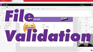 PowerApps File Upload Validation [upl. by Nitin]