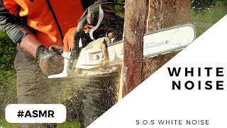 ⚪ ASMR Chainsaw Sound White noise 🎧 Sound for Tinnitus  Focus [upl. by Algy]