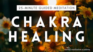 25 Minute Guided Meditation to Balance Your CHAKRAS amp Heal Your Body Sleep Meditation  davidji [upl. by Cresida243]