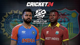 Hardik Pandya 😎  India vs West Indies  T20 World Cup 2024  Cricket 24 3 [upl. by Varian]