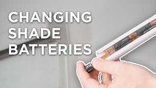 How to Replace Batteries  Hunter Douglas Powerview Shade  A Shade Above [upl. by Hapte]